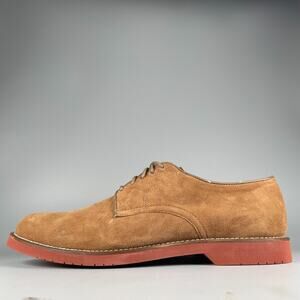 G.H. Bass Buckingham Men's Size 13 D Tan Suede Lace Up Oxford Dress Shoes Casual
